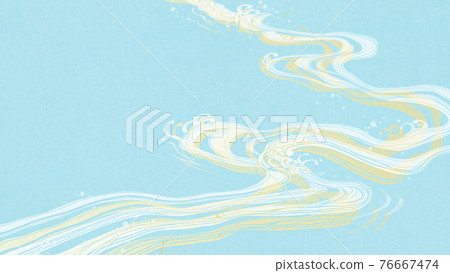 Japanese style background of flowing water-there are multiple variations Japanese style background of flowing water-there are multiple variations 76667474