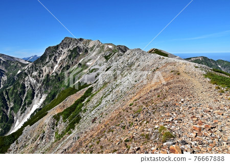 Ridge line from Mt. Korenge to Mt. Shirouma 76667888