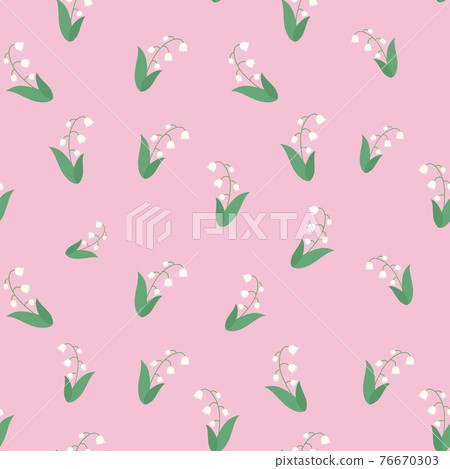May flower lily of the valley pattern 76670303