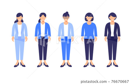 Business woman vector set - Stock Illustration [76670667] - PIXTA