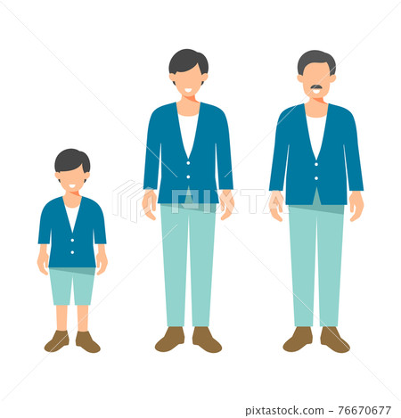 Men's Life Stage-Vector Material Men's Life Stage-Vector Material 76670677