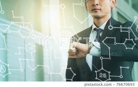 Business and technology portrait image 76670693