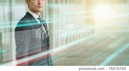 Business and digital image 76670700