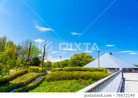 東京多摩市春天的鶴卷西公園 東京多摩市春天的鶴卷西公園 76672149