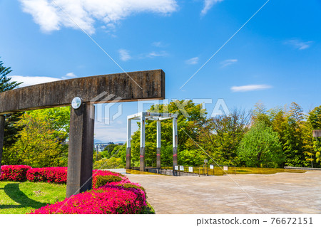 東京多摩市春天的鶴卷西公園 東京多摩市春天的鶴卷西公園 76672151