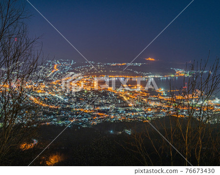 Hokkaido Otaru City Otaru Night View Night View 76673430