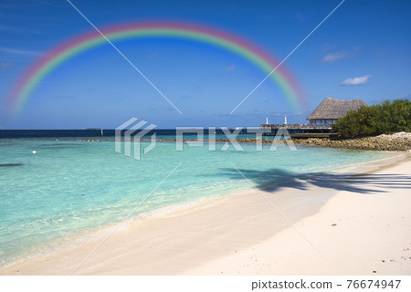 印度洋美麗的珊瑚礁海 印度洋美麗的珊瑚礁海 76674947