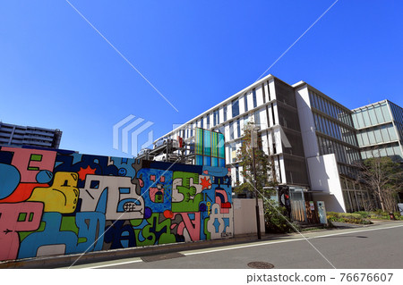 東京邦德街天王津島的街景 東京邦德街天王津島的街景 76676607