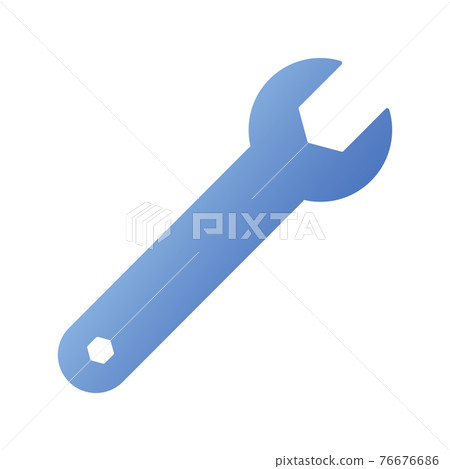 扳手、工具、生產、維護的圖標說明（漸變繪畫版） 76676686