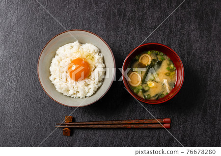 米飯和米飯日本料理的配菜 米飯和米飯日本料理的配菜 76678280
