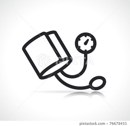 Blood pressure isolated icon illustration Blood pressure isolated icon illustration 76678431