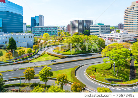 東京多摩中心春天車站前景色 東京多摩中心春天車站前景色 76678492