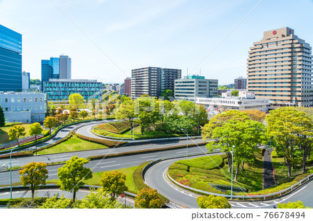 東京多摩中心春天車站前景色 東京多摩中心春天車站前景色 76678494
