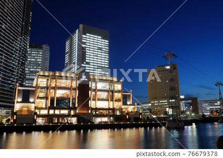 Yokohama Minato Mirai 21 night view Yokohama Minato Mirai 21 night view 76679378