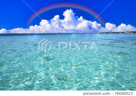 Beautiful coral reef sea in the Indian Ocean 76680023