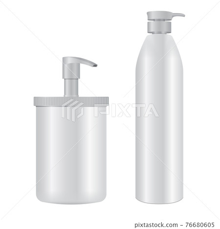 Pump bottle. Cosmetic dispenser packaging, soap Pump bottle. Cosmetic dispenser packaging, soap 76680605