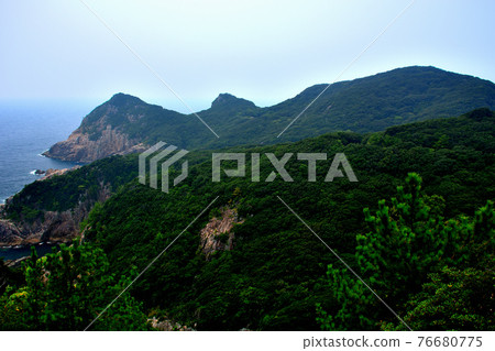 足折半島、足折岬、四國、四國、高知縣、土佐清水市的壯麗景色 (6) 76680775