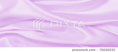 Smooth elegant lilac silk or satin texture as wedding background. Luxurious background design 76680830