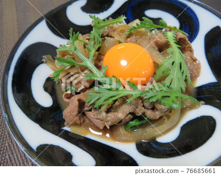 單獨的牛肉碗配料 單獨的牛肉碗配料 76685661