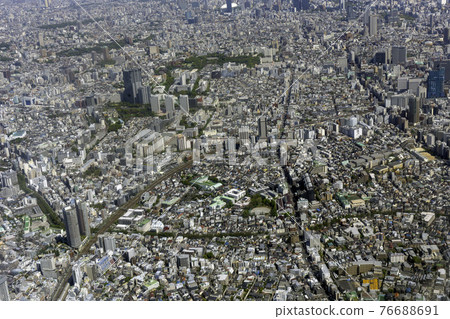 東京新宿區北新宿鳥瞰圖 東京新宿區北新宿鳥瞰圖 76688691