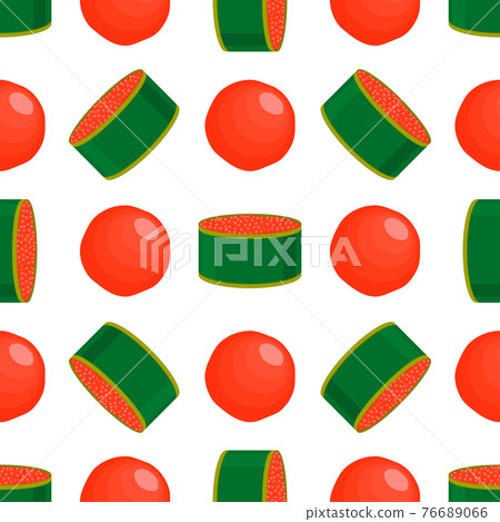 Illustration on theme big pattern identical types fish caviar Illustration on theme big pattern identical types fish caviar 76689066