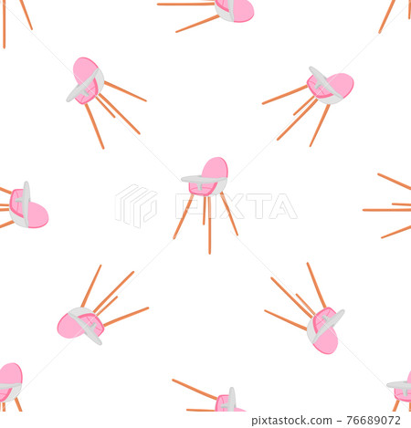 Illustration on theme colorful modern child high chair Illustration on theme colorful modern child high chair 76689072