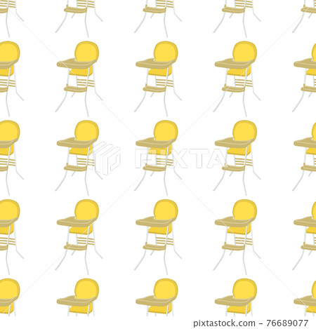 Illustration on theme colorful modern child high chair Illustration on theme colorful modern child high chair 76689077
