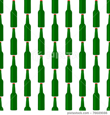Illustration on theme seamless beer glass bottles with lid for brewery Illustration on theme seamless beer glass bottles with lid for brewery 76689086
