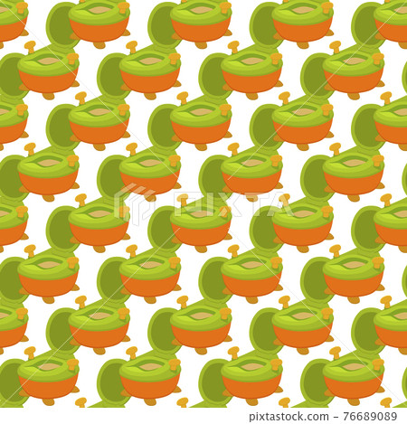 Abstract seamless plastic baby pots with comfortable handle 76689089