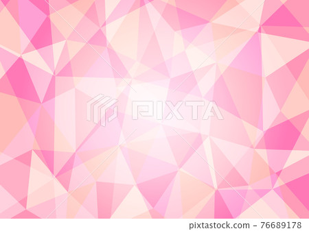 粉紅色的多邊形背景圖幾何圖案 76689178