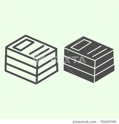Office folders line and solid icon. Stack of binders outline style pictogram on white background. School or business binder with archiving files for mobile concept and web design. Vector graphics. Office folders line and solid icon. Stack of binders outline style pictogram on white background. School or business binder with archiving files for mobile concept and web design. Vector graphics. 76689799