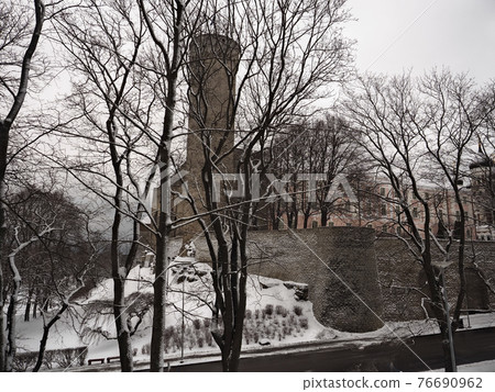 Toompea Castle, Tallinn, Tallinn Old Town, Estonia in winter Toompea Castle, Tallinn, Tallinn Old Town, Estonia in winter 76690962
