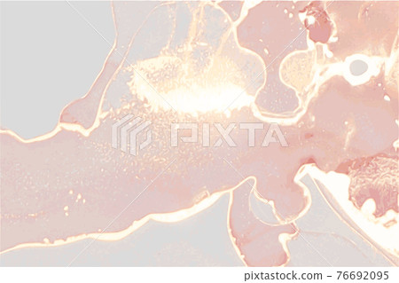 Rose, coral, and gold stone marble texture. Alcohol ink technique Rose, coral, and gold stone marble texture. Alcohol ink technique 76692095