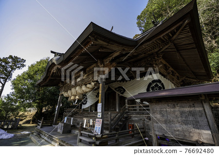 Kiyo Shrine Haiden, Akitakata City, Hiroshima Prefecture 76692480