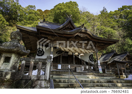 Kiyo Shrine Haiden, Akitakata City, Hiroshima Prefecture 76692481