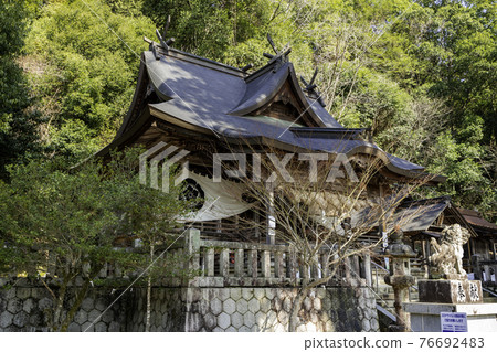 Kiyo Shrine Haiden, Akitakata City, Hiroshima Prefecture 76692483