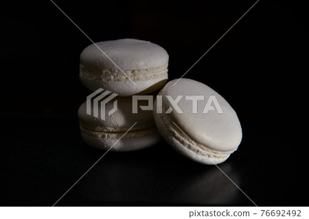 White macaroons White macaroons 76692492