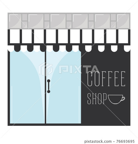 Isolated coffee shop Isolated coffee shop 76693695