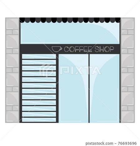 Isolated coffee shop Isolated coffee shop 76693696