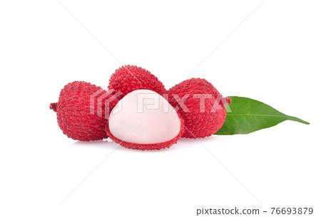 Lychee isolated on white background 76693879