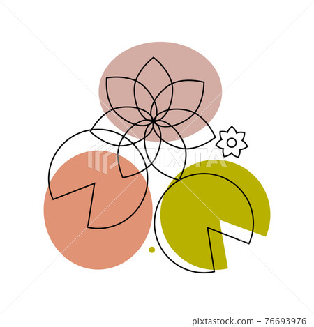 Religion, symbol, lotus, Drawing vector graphics with floral pattern for design. Floral flower natural design. Graphic, sketch Religion, symbol, lotus, Drawing vector graphics with floral pattern for design. Floral flower natural design. Graphic, sketch 76693976