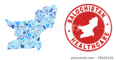 Health Care Injection Mosaic Balochistan Province Map and Rubber Doctor Rubber Stamp Health Care Injection Mosaic Balochistan Province Map and Rubber Doctor Rubber Stamp 76694226