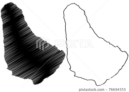 Barbados map 76694355