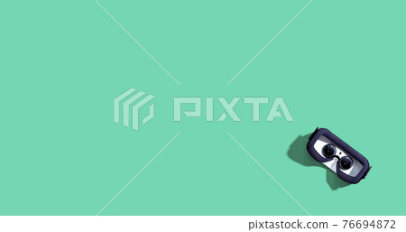 Virtual reality headset with shadow 76694872