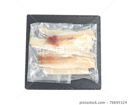 Packaging of frozen fillets of white fish, pollock 76695324
