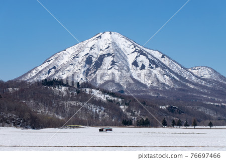 Scenery of Mt. Yotei in early spring in Hokkaido Scenery of Mt. Yotei in early spring in Hokkaido 76697466