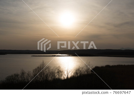 Sirarutor swamp in the evening view 76697647