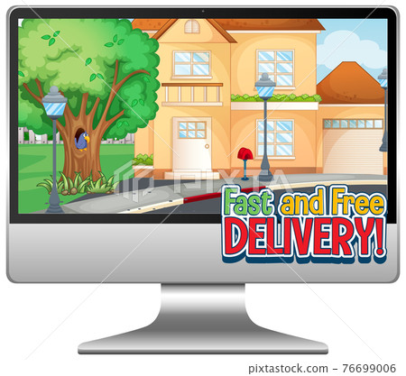 Isolated delivery icon on white background - Stock Illustration ...