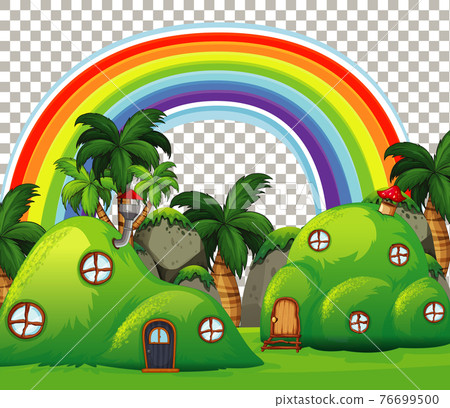 Nature outdoor fairy tale theme on transparent background 76699500