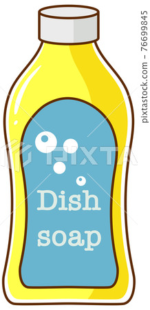 Isolated dish soap on white background 76699845